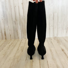 Load image into Gallery viewer, Stuart Weitzman | Womens Black Suede Leather Pointed Toe Kitten Heel Sock Boots | Size: 6