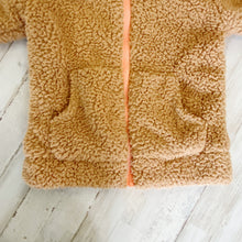 Load image into Gallery viewer, Munster | Girls Light Brown Leo Moon Teddy Bear Jacket | Size: 5T