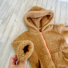 Load image into Gallery viewer, Munster | Girls Light Brown Leo Moon Teddy Bear Jacket | Size: 5T
