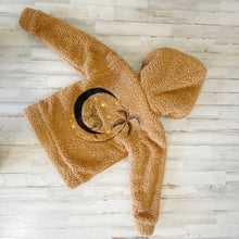 Load image into Gallery viewer, Munster | Girls Light Brown Leo Moon Teddy Bear Jacket | Size: 5T