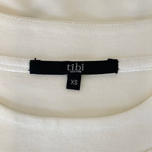 Load image into Gallery viewer, Tibi | Womens Cream Laser Cut Front Long Sleeve Top | Size: XS