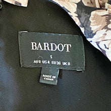 Load image into Gallery viewer, Bardot | Womens Black and Brown Floral Print Ruffle Mini Dress | Size: 4