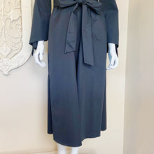 Load image into Gallery viewer, Tibi | Womens Black Off Shoulder Tie Waist and Sleeve Midi Dress | Size: 0