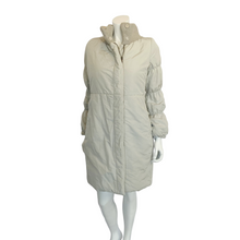 Load image into Gallery viewer, Piazza Sempione | Women's Italian Designer Cream and Gray Long Coat | Size: S
