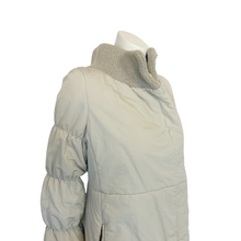 Load image into Gallery viewer, Piazza Sempione | Women's Italian Designer Cream and Gray Long Coat | Size: S