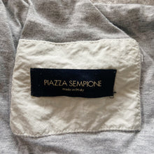 Load image into Gallery viewer, Piazza Sempione | Women's Italian Designer Cream and Gray Long Coat | Size: S