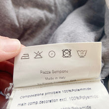 Load image into Gallery viewer, Piazza Sempione | Women's Italian Designer Cream and Gray Long Coat | Size: S