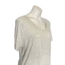 Load image into Gallery viewer, Double Zero | Womens Heather Gray V Neck Short Sleeved Top | Size: M
