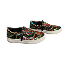 Load image into Gallery viewer, Steve Madden | Women&#39;s Black Colorful Embroidered Geary Slip On Sneakers | Size: 7
