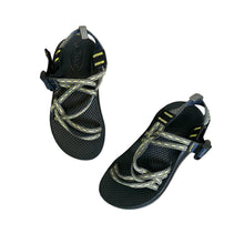 Load image into Gallery viewer, Chaco | Kid&#39;s Green and Purple Multi Strap Sandals | Size: 2.5
