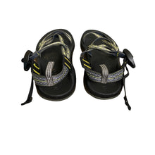 Load image into Gallery viewer, Chaco | Kid&#39;s Green and Purple Multi Strap Sandals | Size: 2.5

