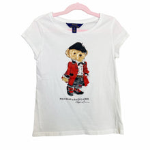Load image into Gallery viewer, Polo Ralph Lauren | Girls White/Blue/Red &quot;Polo Bear&quot; Short Sleeved Top | Size: SY
