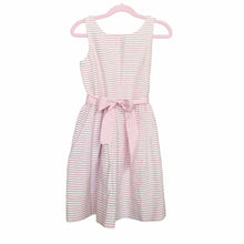 Load image into Gallery viewer, Polo Ralph Lauren | Girls Red/Pink/White Striped Sleeveless Dress with Ribbon Tie | Size: 7Y
