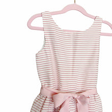 Load image into Gallery viewer, Polo Ralph Lauren | Girls Red/Pink/White Striped Sleeveless Dress with Ribbon Tie | Size: 7Y
