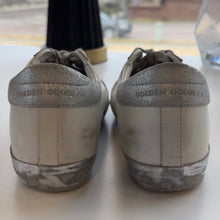 Load image into Gallery viewer, Golden Goose Super-Star Sneakers White Silver Size 37 | Savour Clothing