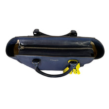 Load image into Gallery viewer, Coach | Women's Blue and Neon Yellow Candace Carryall Tote Shoulder Bag