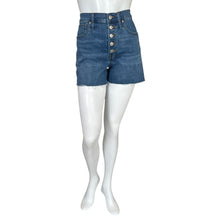 Load image into Gallery viewer, Madewell | Women's Medium Wash High-Rise Button Up Denim Shorts | Size: 27