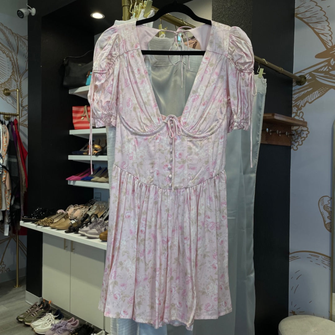 pink for love and lemons mini dress For Love & Lemons