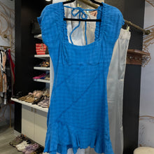 Load image into Gallery viewer, Free People Women’s Blue Short Sleeve Mini Dress size XS