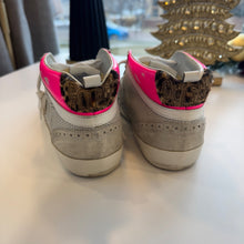 Load image into Gallery viewer, Designer Golden Goose sneakers with playful hot pink accent