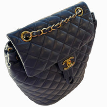 Load image into Gallery viewer, Chanel | Women's Navy Blue Quilted Lambskin Small Urban Spirit Backpack Gold Hardware