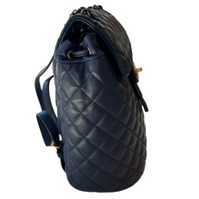 Load image into Gallery viewer, Chanel | Women's Navy Blue Quilted Lambskin Small Urban Spirit Backpack Gold Hardware