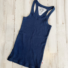 Load image into Gallery viewer, T2 Love | Girls Navy Blue Cotton Ribbed Tank Top | Size: 4T
