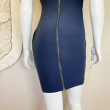 Load image into Gallery viewer, Whistles | Women&#39;s Blue Silk Mixed Media Sheath Dress | Size: 2

