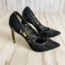 Load image into Gallery viewer, Ted Baker | Women&#39;s Black Designer Lace Pointed Toe Heels | Size: 6.5
