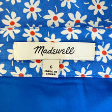 Load image into Gallery viewer, Madewell | Women&#39;s Blue and White Ruffle-Edge Skirt in Mini Daisy | Size: 6
