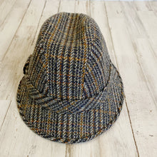 Load image into Gallery viewer, Wonderwool | Gray and Brown British Plaid Tweed Wool KingFisher Trilby Hat | Size: M
