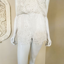 Load image into Gallery viewer, Maddy K | Womens White Lace Romper | Size: L
