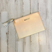 Load image into Gallery viewer, Michael Kors | Womens Rose Gold Vegan Flat Zip Top Bag
