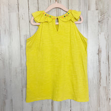 Load image into Gallery viewer, Boden | Girls Yellow Ruffle Sleeveless Top | Size: 9-10Y
