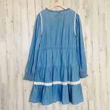 Load image into Gallery viewer, Boden | Girls Blue Denim Long Sleeve Dress | Size: 9-10Y

