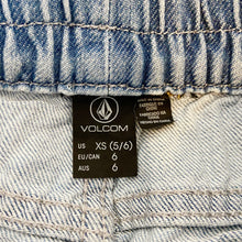 Load image into Gallery viewer, Volcom | Girls Light Wash Sunday Strut Denim Pull On Short with Tags | Size: XSY
