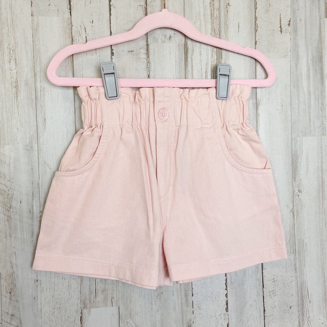Molo | Girls Light Pink Adara Paperbag Waist Shorts | Size: 5T