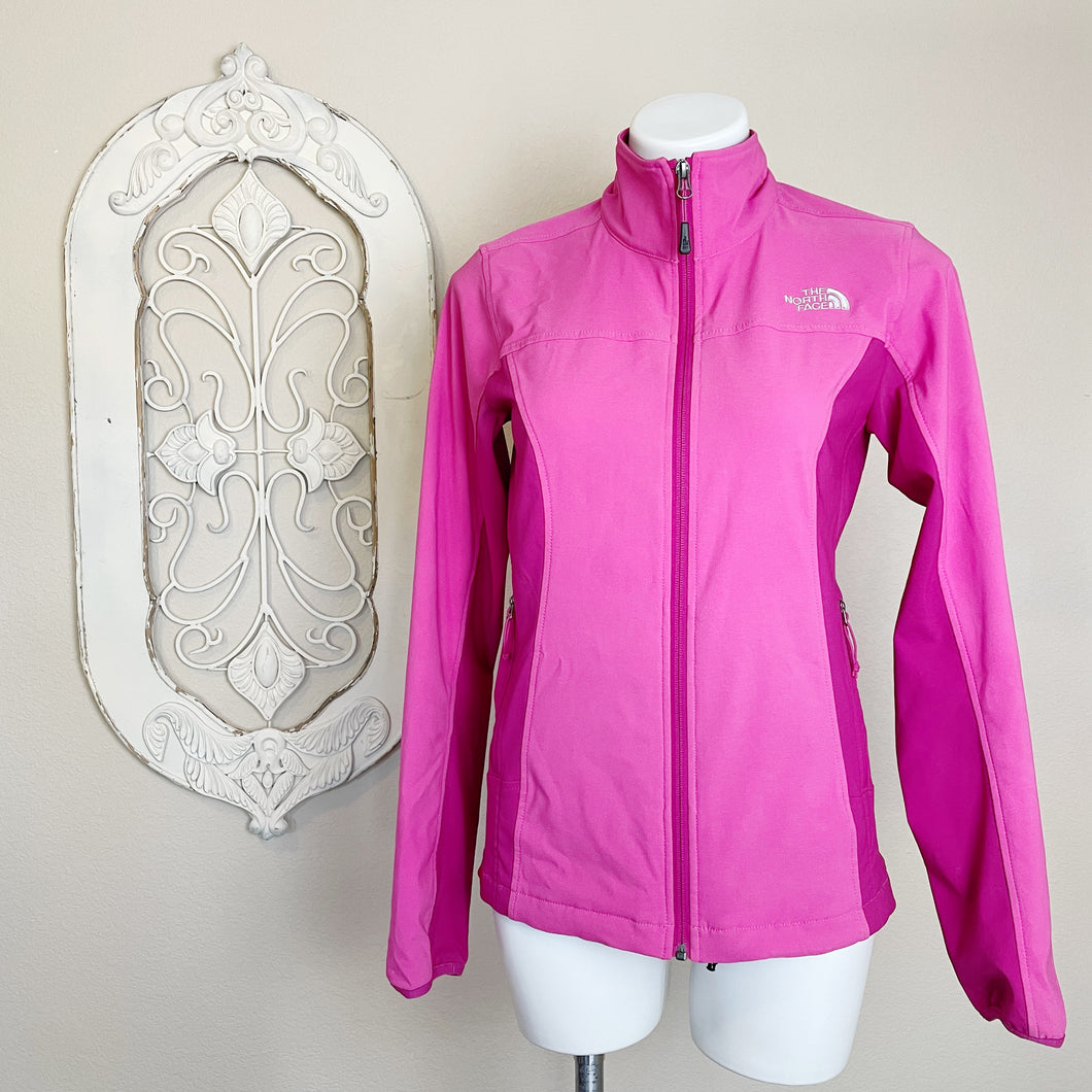 The North Face | Womens Two Tone Pink Zip Soft Shell Jacket | Size: S
