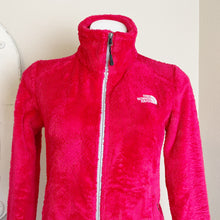 Load image into Gallery viewer, The North Face | Womens Red Fuzzy Sherpa Zip Jacket | Size: XS
