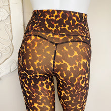 Load image into Gallery viewer, Fabletics | Womens Orange and Black Animal Print PureLuxe Crop Leggings | Size: XS
