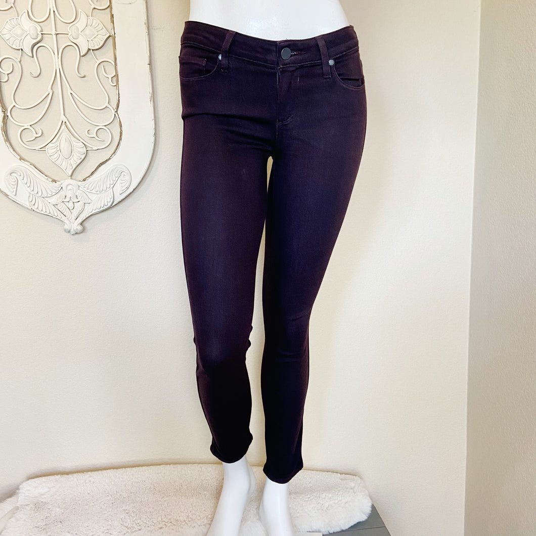 Paige | Womens Purple Verdugo Ankle Skinny Jeans | Size: 27