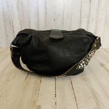 Load image into Gallery viewer, Tylie Malibu | Womens Black Leather Studded Hobo Bag
