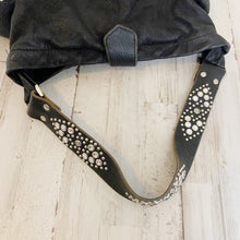 Load image into Gallery viewer, Tylie Malibu | Womens Black Leather Studded Hobo Bag
