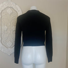 Load image into Gallery viewer, Zara | Womens Dark Gray Wool Blend Button Down Crop Cardigan Sweater | Size: S
