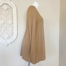 Load image into Gallery viewer, Chico&#39;s | Womens Light Brown Long Sleeve Ultimate Tee Tunic Top | Size: M
