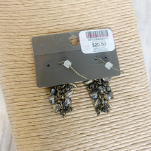 Load image into Gallery viewer, Chico&#39;s | Women&#39;s Gold and Gray Cluster Earrings with Tags
