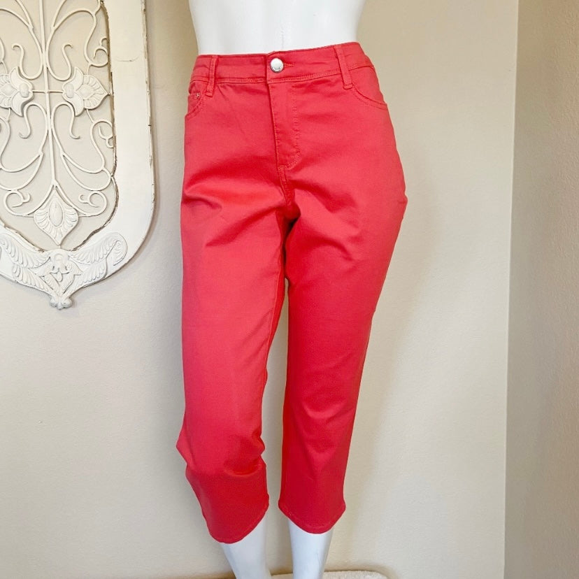 Bandolino | Women's Bright Coral Selene Stretch Comfort Pants | Size: 10
