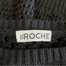 Load image into Gallery viewer, St. Roche | Women&#39;s Black Open Knit Pullover Sweater | Size: S
