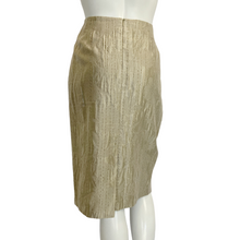 Load image into Gallery viewer, Escada | Womens Champagne Gold Skirt/Blazer Suit Set | Size: 12
