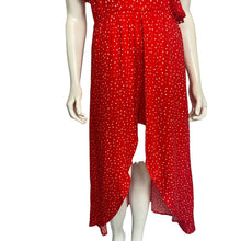 Load image into Gallery viewer, Art Class | Girls Bright Red &amp; White Polka Dot Romper with Attached Skirt | Size: 14-16Y
